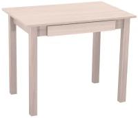 Стол обеденный Боровичи-Мебель с ящиком шимо светлый 90х60х73 см