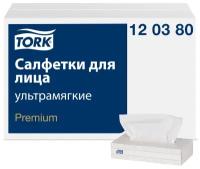 Салфетки TORK косметические для лица ультрамягкие 120380, 100 шт