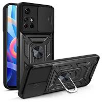 Чехол с кольцом Bumper Case для Xiaomi Poco X4 Pro 5G черный