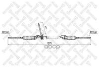 Рейка рулевая мех-ская 51802 Ford Escort Stellox 00-35015-SX