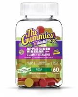 Яблочный уксус Gummies 500 мг, 60 жевательных конфет (Яблоко) / Для печени, кожи лица, похудения