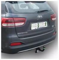 Фаркоп (ТСУ), KIA SORENTO PRIME 2015-2018/ HYUNDAI SANTA FE 2015-2018 (дизель) (K121-A) + сертификат