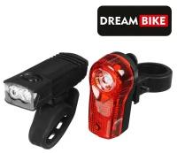 Комплект велосипедных фонарей Dream Bike, JY-7045+JY-173A