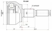 Шрус Наружный Ford Focus Iii 2.0 Sat арт. FD-249