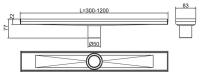 Сухой трап для душа RGW SDR-02-Q 21210280-02 серебристый 83 мм