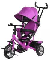 City-Ride CR-B3-01PK (фиолетовый) 3х-кол. велосипед, колеса пласт. 10. 8, сиденье не поворот, бампер, багажник