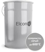 Elcon Термостойкая эмаль КО-8101 серебристо-серая 600 градусов, 25 кг 00-00000429