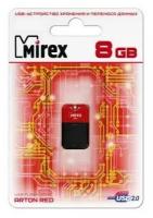 Флешка Mirex Arton Red 8 Гб usb 2.0 Flash Drive - красный