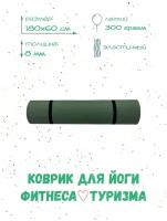 Коврик спортивный для фитнеса и йоги 180х60см 8 мм