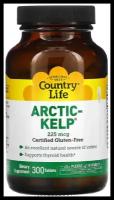 Country Life Arctic-Kelp, арктические бурые водоросли 225 мкг 300 таблеток