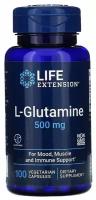 Аминокислота Life Extension L-Glutamine 500mg, нейтральный, 100 шт