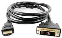 Шнур HDMI штекер - DVI-D штекер пластик 