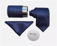 Подарочный набор Maestro, галстук с платком De Lilac-B-83