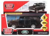 Внедорожник ТЕХНОПАРК Land Rover Defender (DEFENDER-BK/SL), 12 см, черный