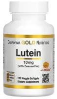 California Gold Nutrition Lutein with Zeaxanthin (лютеин и зеаксантин) 10 мг 120 капс