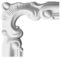 Угловой элемент Harmony M 201-1, декоративный угол для стен, потолка белый из полиуретана, угол для молдинга, 16*130*130 мм