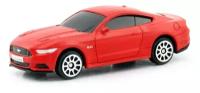 Машинка металлическая Uni-Fortune RMZ City 1:64 Ford Mustang 2015, без механизмов, цвет красный матовый, 344028SM(A)