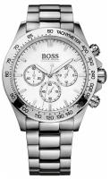 Наручные часы BOSS мужские Наручные часы Hugo Boss HB1512962 кварцевые, будильник, тахиметр, хронограф, секундомер, подсветка стрелок, водонепроницаемые, серебряный