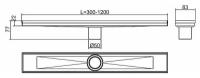 Душевой лоток RGW Shower Drain SDR-02-Q 21210212-02 с решеткой под плитку