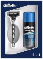 Подарочный набор Gillette Mach3 (бритва + гель для бритья)