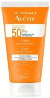 AVENE Солнцезащитный крем SPF 50+ без отдушек, 50 мл