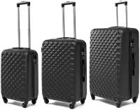 Комплект чемоданов Lacase, 3 шт., 100 л, черный