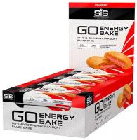 Углеводный энергетический батончик с начинкой SiS GO Energy BAKE, упаковка 12шт по 50г (Клубника)