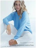 Пуловер BonnyWool, размер M/L, голубой, бирюзовый
