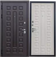 Дверь входная металлическая DIVA 30 2050х960 Левая Венге-Сандал белый, тепло-шумоизоляция, антикоррозийная защита для квартиры