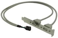 Планка портов в корпус 2xUSB 2.0 Orient C086