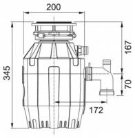 Измельчитель пищевых отходов FRANKE Turbo Elite TE-50