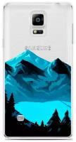 Силиконовый чехол на Samsung Galaxy Note 4 Горное озеро / для Самсунг Галакси Ноут 4