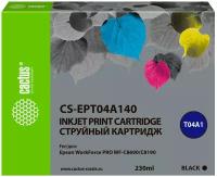 Картридж струйный Cactus CS-EPT04A140 черный (230мл) для Epson WorkForce Pro WF-C8190, WF-C8690