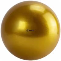 Мяч для художественной гимнастики однотонный TORRES, AG-15-10, диаметр 15 см, золотистый