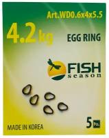 Кольцо титановое разжимное EGG RING, 4.2кг, 5шт/уп