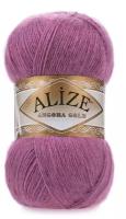 Пряжа Alize Angora Gold тёмная сухая роза (440), 80%акрил/20%шерсть, 550м, 100г, 1шт