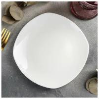 Тарелка пирожковая квадратная Ilona, 16,5×16,5 см, цвет белый