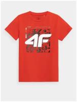 Футболка,4F,BOY'S T-SHIRTS,дети,Red,Размер 128