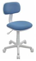 Кресло детское Бюрократ CH-W201NX голубой 26-24 крестов. пластик пластик белый