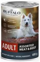 Консервы Mr.Buffalo для собак мясное ассорти и говядина adult 400г