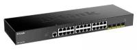 D-Link DGS-1250-28X/A1A Настраиваемый коммутатор 2 уровня c 24 портами 10/100/1000Base-T и 4 портами 10GBase-X SFP+