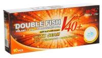 Мячи для настольного тенниса Double Fish 1 звезда, 10 шт, диаметр 40+ мм (V201F)