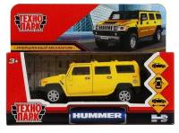 Машина металл HUMMER H2 длина 12 см, желтый (HUM2-12-YE)