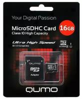 Карта памяти MicroSD 16Гб QUMO QM16GMICSDHC10U1