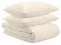 Комплект постельного белья из сатина белого цвета из коллекции essential, 150х200 см TK21-DC0001