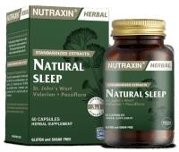 Натуральная добавка успокоительное из растений для сна, Natural Sleep, 60 капс, Турция