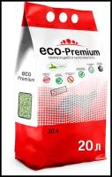 Комкующийся наполнитель ECO-Premium Зеленый чай, 20 л