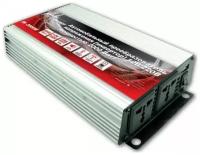 Преобразователь напряжения автомобильный AVS IN-2000W (12В > 220В, 2000 Вт, USB)