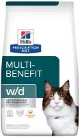 Сухой корм для кошек Hill's Prescription Diet w/d Multi-Benefit для поддержания веса и при сахарном диабете, с курицей