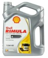 Минеральное моторное масло SHELL Rimula R4 X 15W-40, 4 л